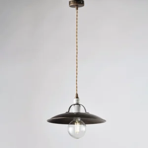 Závěsné svítidlo CANTINA s textilním kabelem, 1×60W, E27, Hnědá