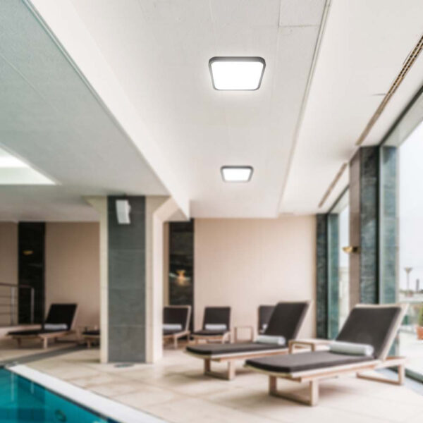 Stropní LED svítidlo, pohybovým MW čidlem a DO, 18W denní bílá 4000K, 29 cm, IP44 - Image 7