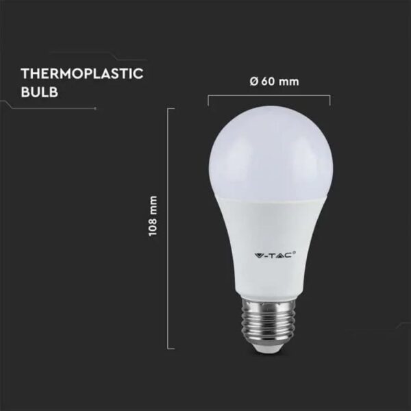 LED žárovka 8,5W, E27, 3000K teplá bílá, 806lm - Image 5