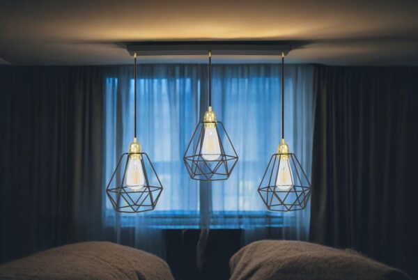 Závěsné stropní svítidlo DIAMOND LOFT ve zlaté barvě - Image 3