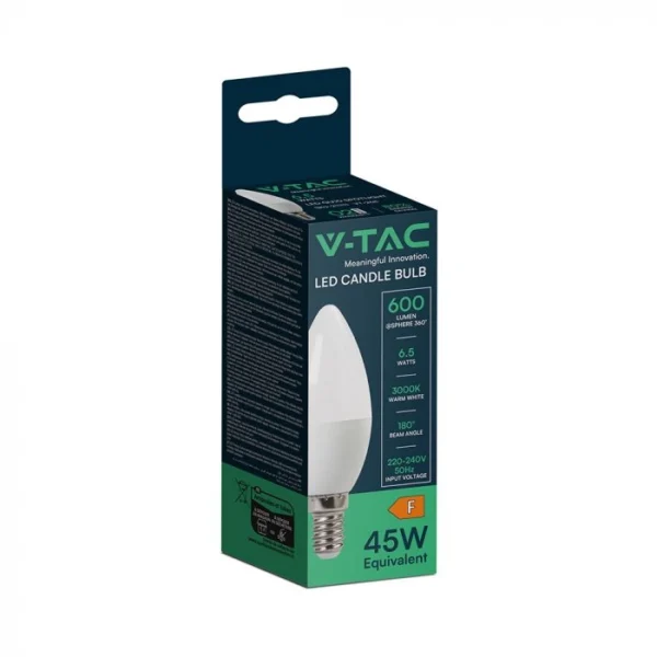 LED žárovka 6,5W, E14, 4000K denní bílá, 600lm - Image 2